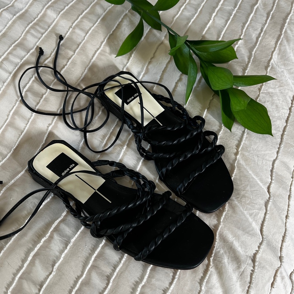 Elegant Black Strappy Sandals by Dolce Vita